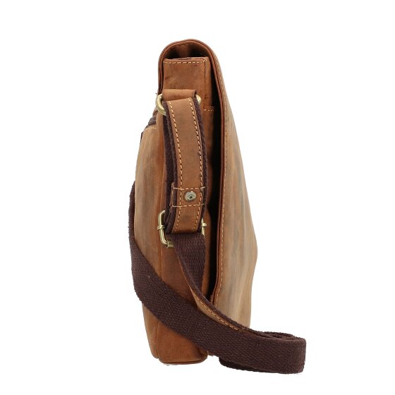 Greenburry Bolsa de hombro vintage de cuero de 23 cm