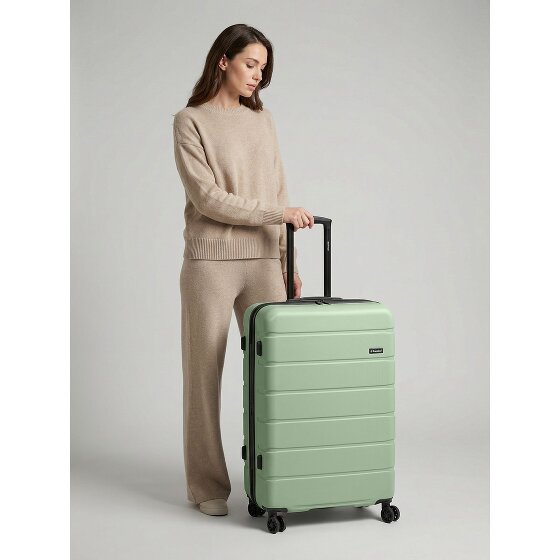 Saxoline Miami 4 ruedas Carrito L 75 cm con pliegue de expansión