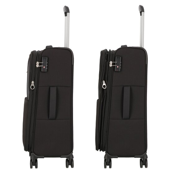 American Tourister Star Max 4 ruedas Juego de maletas 3 piezas con pliegue de expansión
