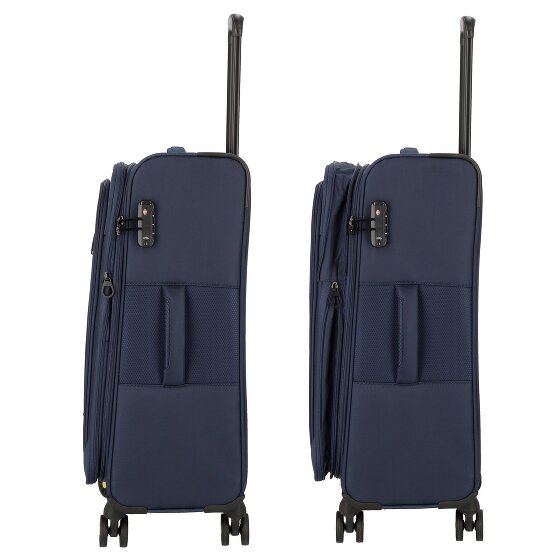 d&n Travel Line 9704 4 ruedas Carrito M 68 cm con pliegue de expansión
