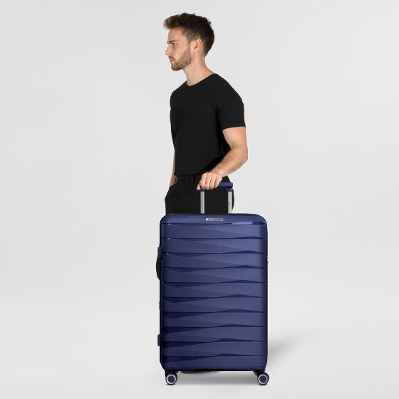 Franky London 4 ruedas Carrito L 74 cm con pliegue de expansión