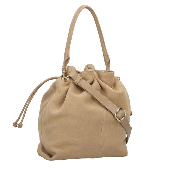 Hey Marly Cool Companion Suede Bolso bucket Piel natural 38 cm