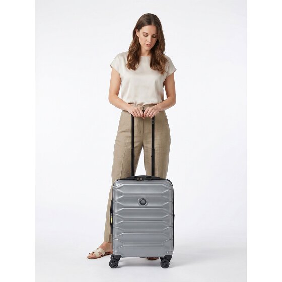 Delsey Paris Meteor 4 ruedas Trolley de cabina 55 cm Con asa expansible