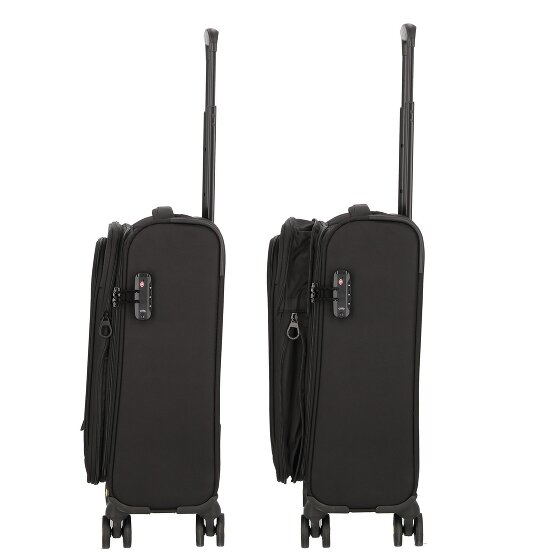 d&n Travel Line 9704 4 ruedas Trolley de cabina S 55 cm Con fuelle expandible