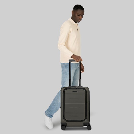 Police London 4 ruedas Trolley de cabina 55 cm Compartimento para laptop Con fuelle expandible