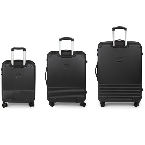 Gabol Balance XP 4 ruedas Juego de maletas 3 piezas con pliegue de expansión