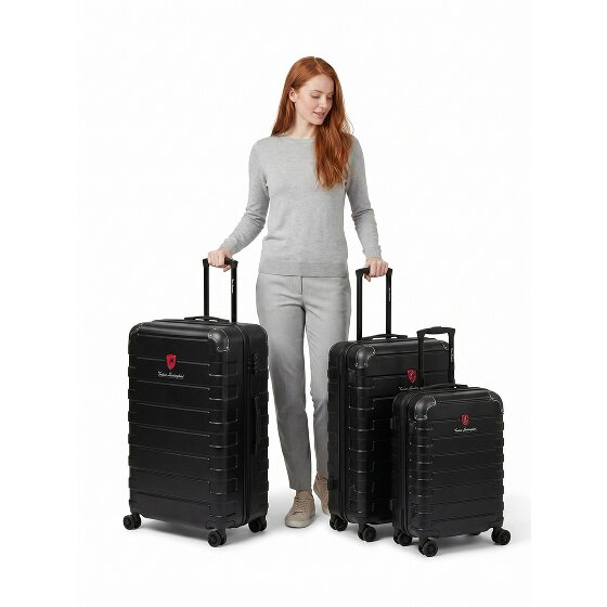 Tonino Lamborghini Tonino Lamborghini Milano Trolley 3-SET con pliegue extensible y Maleta XL