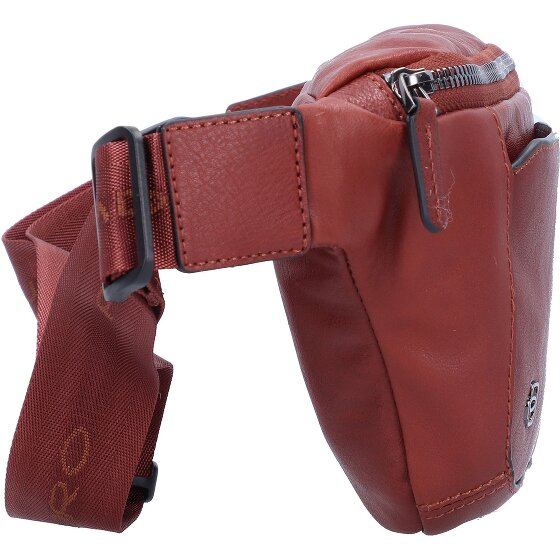 Piquadro Riñonera Cuadrada Negra Piel 31 cm