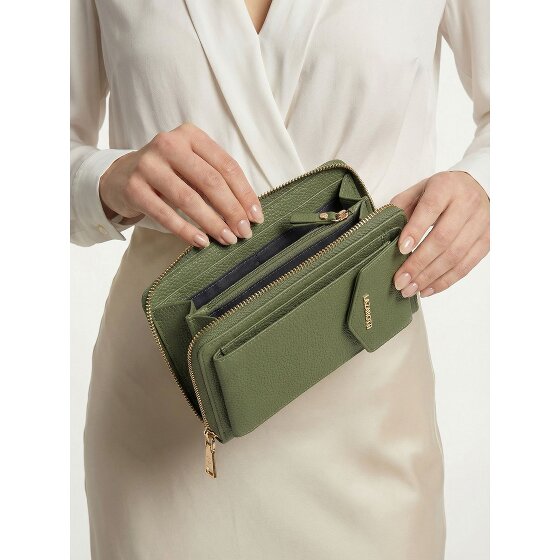 Lazarotti Bologna Cartera de piel con cremallera Funda para teléfono móvil Piel 19 cm