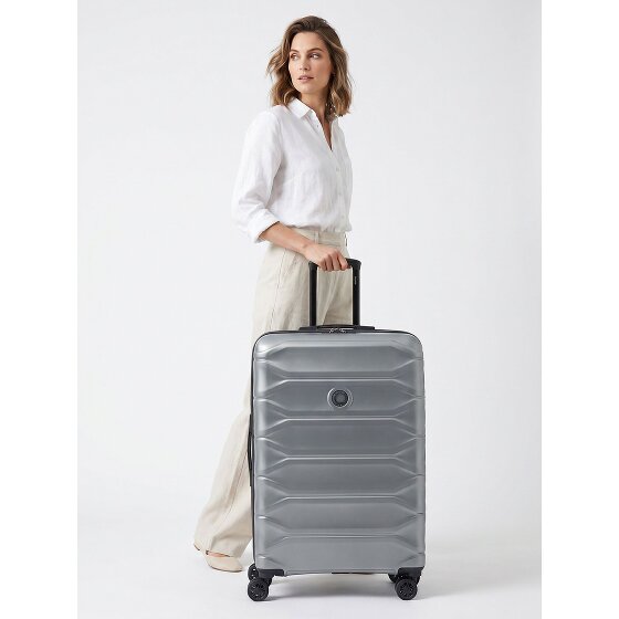Delsey Paris Meteor 4 ruedas Trolley L 78 cm Con asa expansible