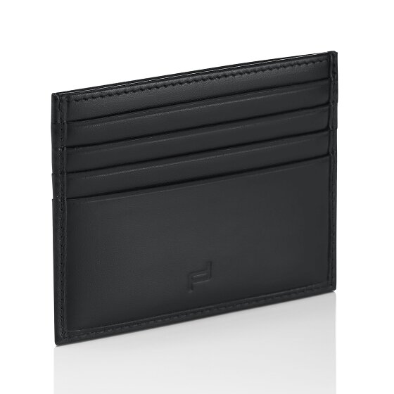 Porsche Design Estuche clásico para tarjetas de crédito de cuero RFID de 10 cm