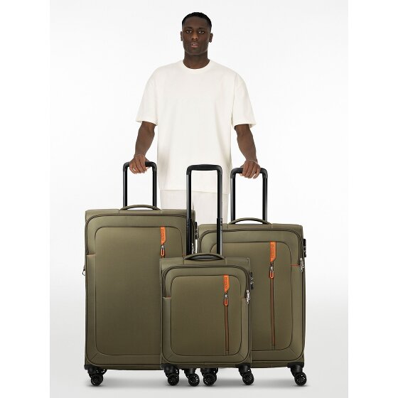 American Tourister Nitestream 4 ruedas Juego de maletas 3 piezas con pliegue de expansión