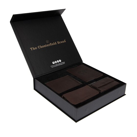 The Chesterfield Brand Set de regalo de 4 carteras de piel de 12 cm