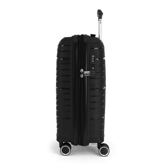 Gabol Kiba 4 ruedas Juego de maletas 3 piezas con pliegue de expansión