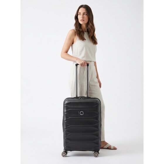 Delsey Paris Meteor 4 ruedas Trolley 68 cm Con asa expansible