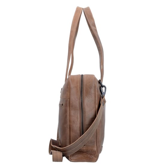 Plevier Bolso de hombro de cuero puro 43 cm Compartimento para portátil