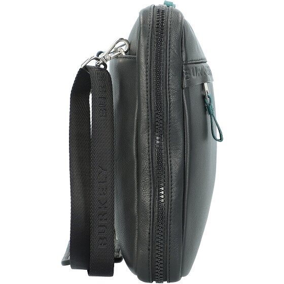 Burkely Bolsa para portátil Bold Bobby de cuero con compartimento para portátil de 39 cm