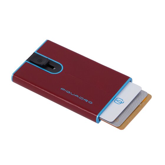 Piquadro Black Square Estuche para tarjetas de crédito Protección RFID Piel 6 cm