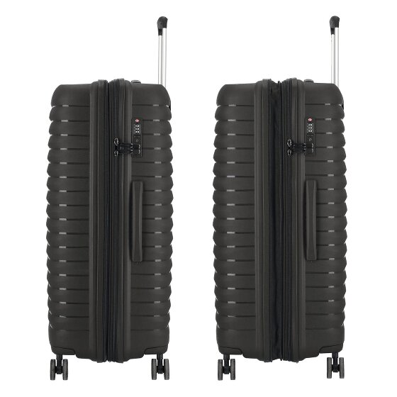 d&n Travel Line 4500 4 ruedas Carrito L 75 cm con pliegue de expansión