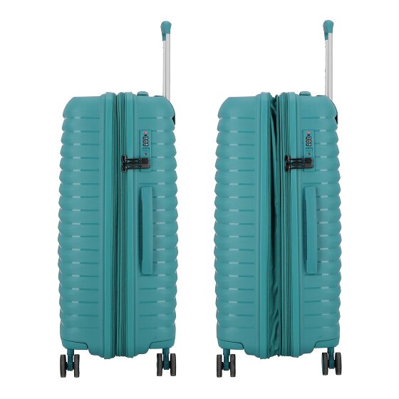 d&n Travel Line 4500 4 ruedas Juego de maletas 3 piezas con pliegue de expansión