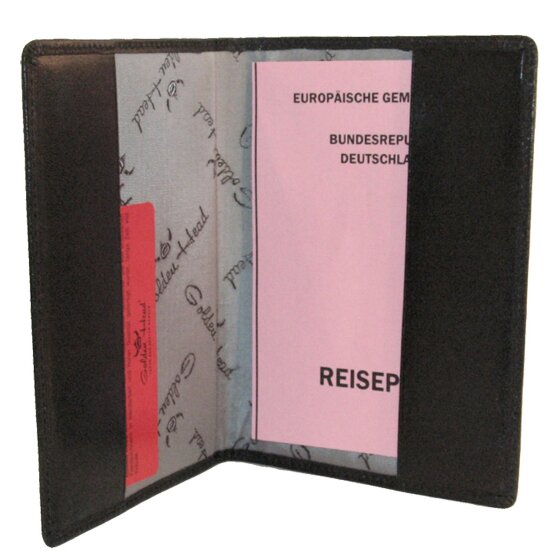 Golden Head Estuche para pasaporte de Colorado de cuero RFID de 10 cm