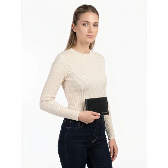 oxmox Leather Cartera Bloqueo RFID Piel natural 12 cm