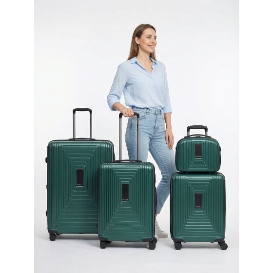 Redolz Juego de maletas Essentials 14 de 4 ruedas + neceser 4 pzs. con pliegue extensible