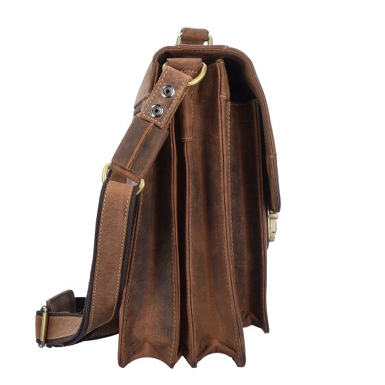 Greenburry Maletín Vintage Piel 40 cm