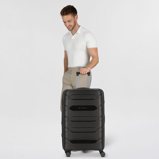 Polestream Strz by Asteroid 4 ruedas Carrito L 74 cm con pliegue de expansión