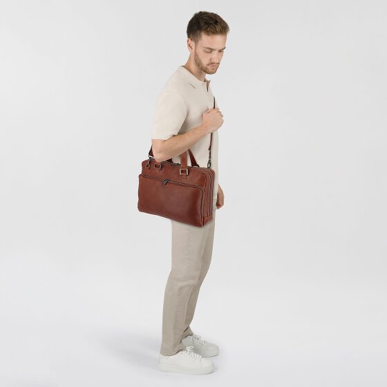 Plevier Vintage Larry Maletín Piel 40 cm Compartimento para el portátil