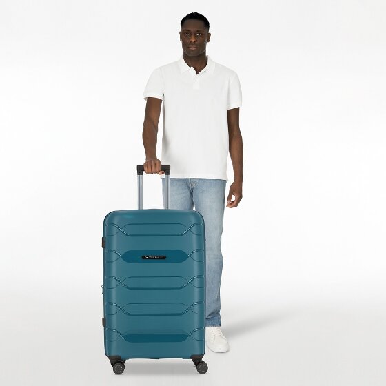 Polestream Strz by Asteroid 4 ruedas Carrito L 74 cm con pliegue de expansión