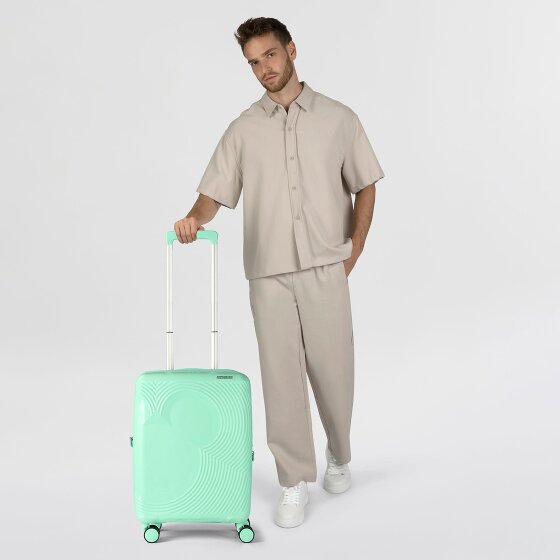 American Tourister Mickey Magic 4 ruedas Carro de la cabina 55 cm con pliegue de expansión