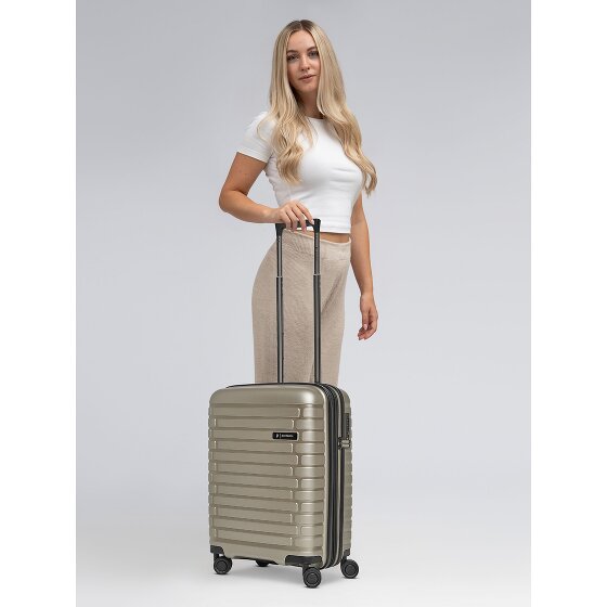 Pactastic Collection 04 THE CABIN + 4 ruedas Trolley de cabina S 55 cm Con fuelle expandible