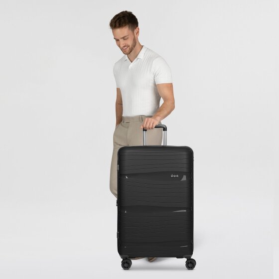 d&n Travel Line 4300-Plus 4 ruedas Carrito L 76 cm con pliegue de expansión