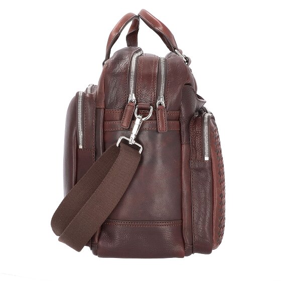 bugatti Maletín Tejido Piel 48 cm