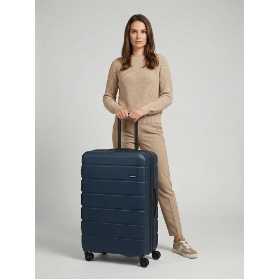 Saxoline Miami 4 ruedas Carrito L 75 cm con pliegue de expansión