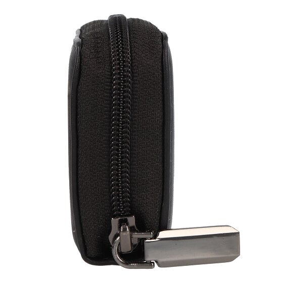 Greenland Nature Estuche para tarjetas de crédito de napa negra RFID 11 cm