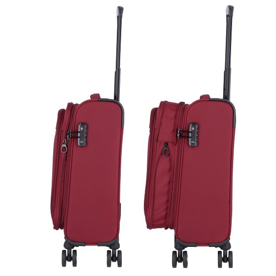 d&n Travel Line 9704 4 ruedas Carro de la cabina S 55 cm con pliegue de expansión