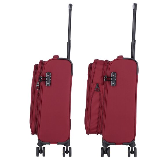 d&n Travel Line 9704 4 ruedas Carro de la cabina S 55 cm con pliegue de expansión