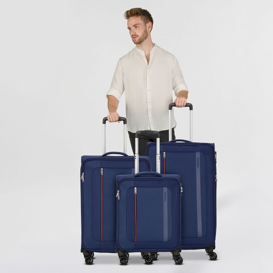 American Tourister Blazing Ride 4 ruedas Juego de maletas 3 piezas con pliegue de expansión