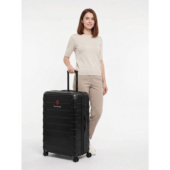 Tonino Lamborghini Trolley Milano de 4 ruedas XL 83 cm tamaño especial con pliegue extensible