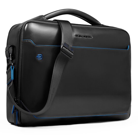 Piquadro Blue Square Maletín Piel natural 39 cm Compartimento para laptop