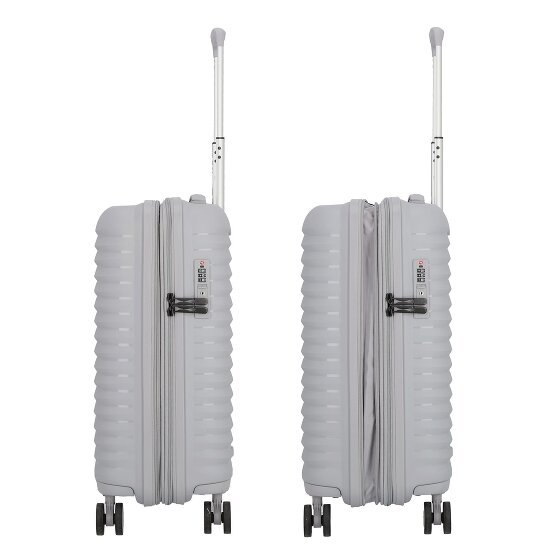 d&n Travel Line 4500 4 ruedas Carro de la cabina S 55 cm con pliegue de expansión