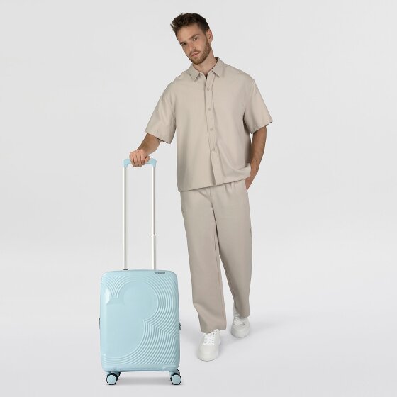 American Tourister Mickey Magic 4 ruedas Carro de la cabina 55 cm con pliegue de expansión