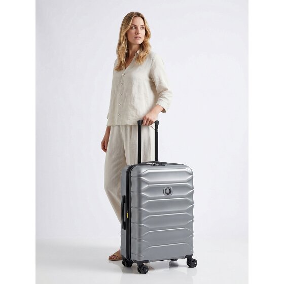 Delsey Paris Meteor 4 ruedas Trolley 68 cm Con asa expansible