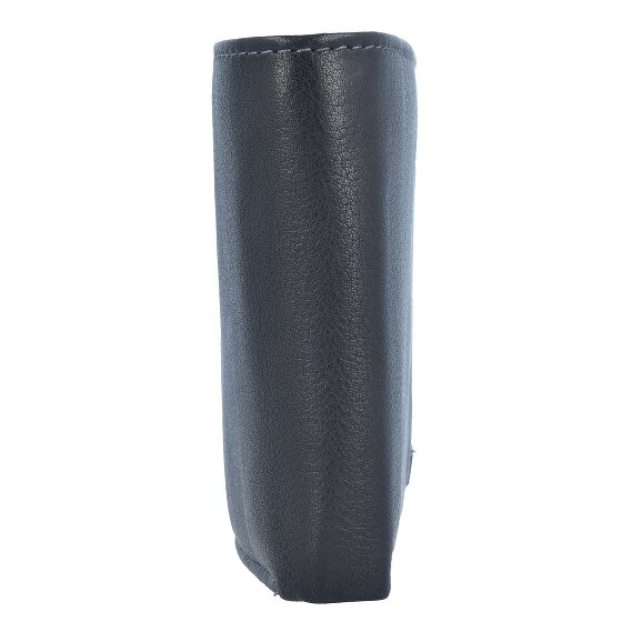 Greenland Nature Billetera de napa negra de cuero RFID 11 cm