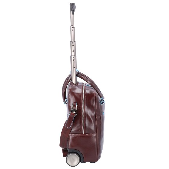 Piquadro Blue Square 2 ruedas Trolley business Piel natural 36 cm Compartimento para laptop