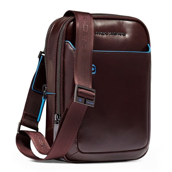 Piquadro Blue Square Bolsa de hombro Mini Bag Piel 17 cm