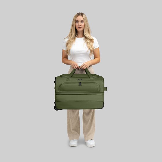 Redolz Bolsa de viaje Duffle Essentials de 2 ruedas 55 cm M con solapa de expansión