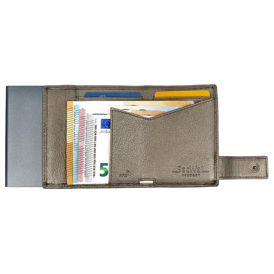 SecWal Tarjetero billetero RFID piel 9,5 cm